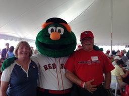 Wally and Jim and Linda @ Jet Blue Park NU game - 2