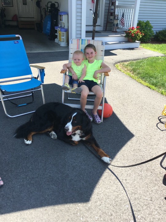 Dakota With John & Janet Hussey's Grandkids - 3